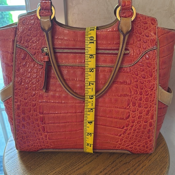 Brahmin Coral Croc-Embossed Tote - Picture 11 of 12